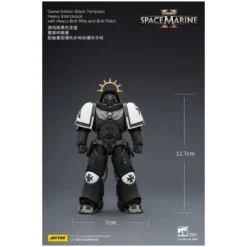 JoyToy - Space Marines II - Black Templars - Heavy Intercessor with Heavy Bolt Rifle and Bolt Pistol 1/18