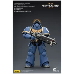 JoyToy - Space Marines II - Ultramarines - Heavy Intercessor with Heavy Bolt Rifle and Bolt Pistol 1/18