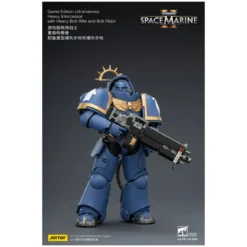 JoyToy - Space Marines II - Ultramarines - Heavy Intercessor with Heavy Bolt Rifle and Bolt Pistol 1/18