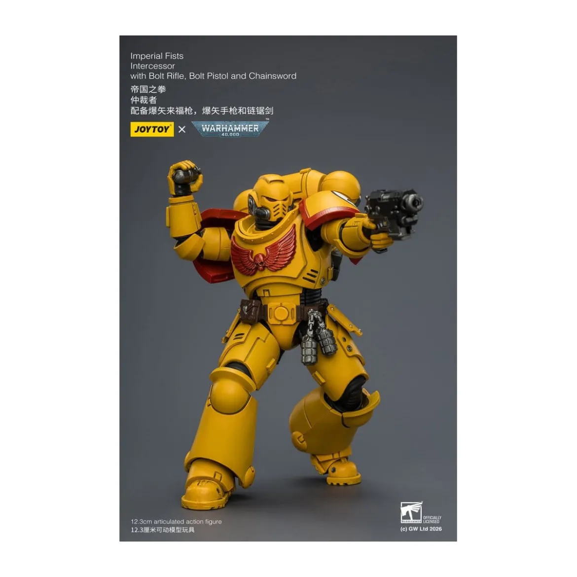 JoyToy Space Marines - Imperial Fists - Intercessors 1/18 - Warhammer 40K