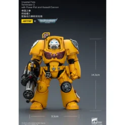 JoyToy Space Marines - Imperial Fists - Terminator 3 with Power Fist and Assault Cannon 1/18 - Warhammer 40k