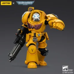 JoyToy Space Marines - Imperial Fists - Terminator 3 with Power Fist and Assault Cannon 1/18 - Warhammer 40k