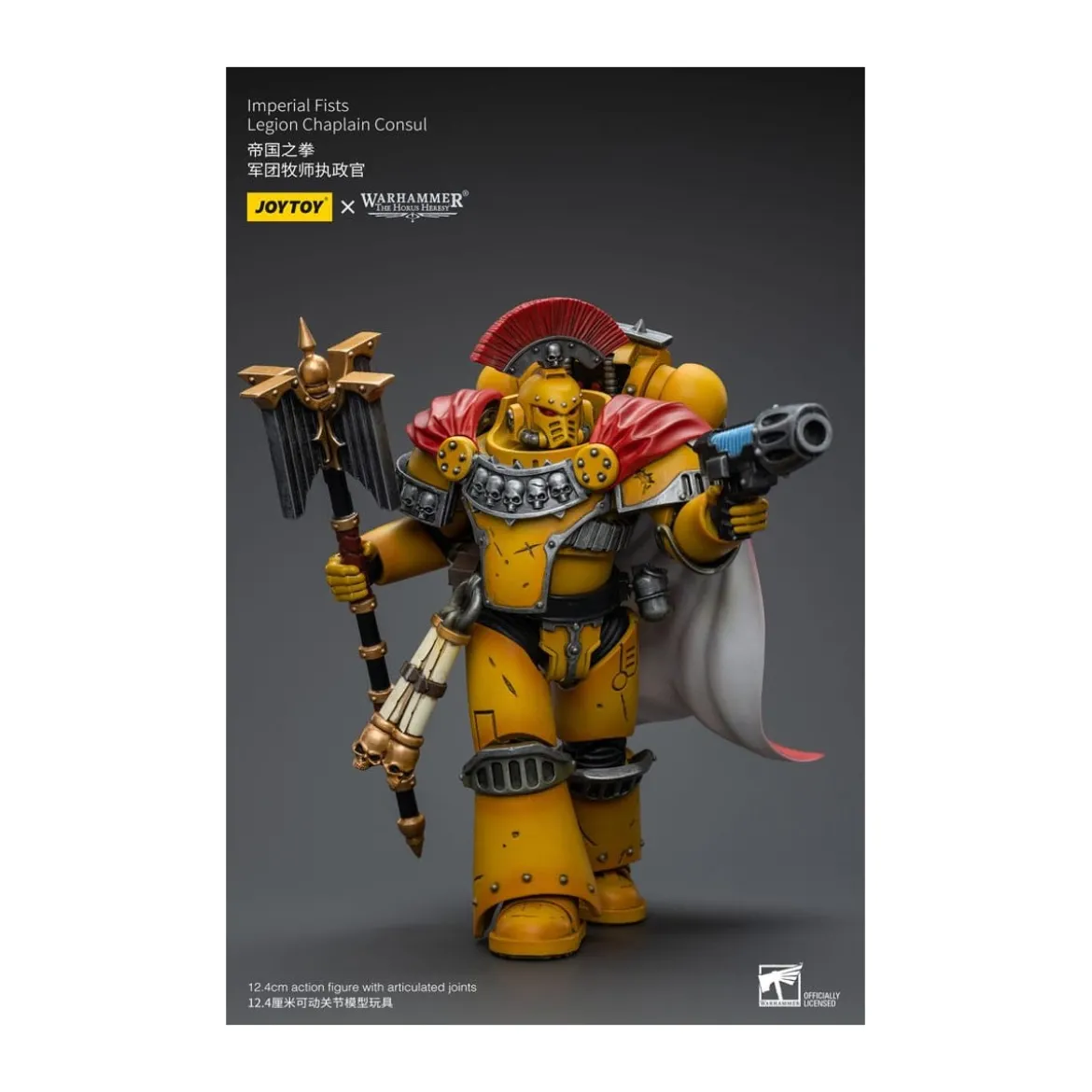 JoyToy Space Marines - Imperial Fists - Legion Chaplain Consul - 1/18 - Warhammer The Horus Heresy