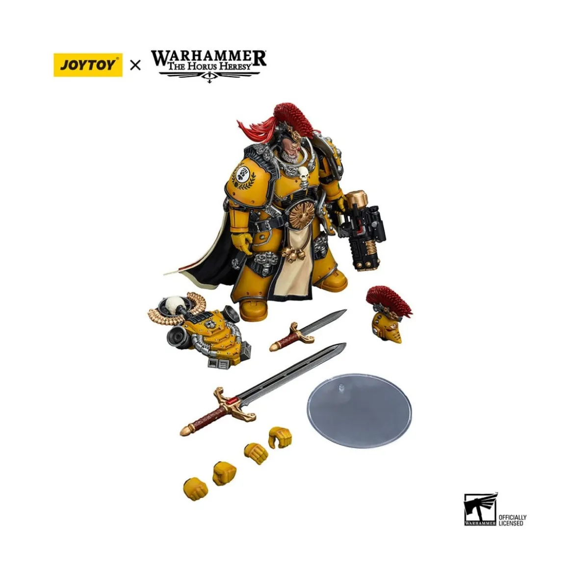 JoyToy Space Marines - Imperial Fists - Legion Praetor with Power Sword - 1/18 - Warhammer The Horus Heresy