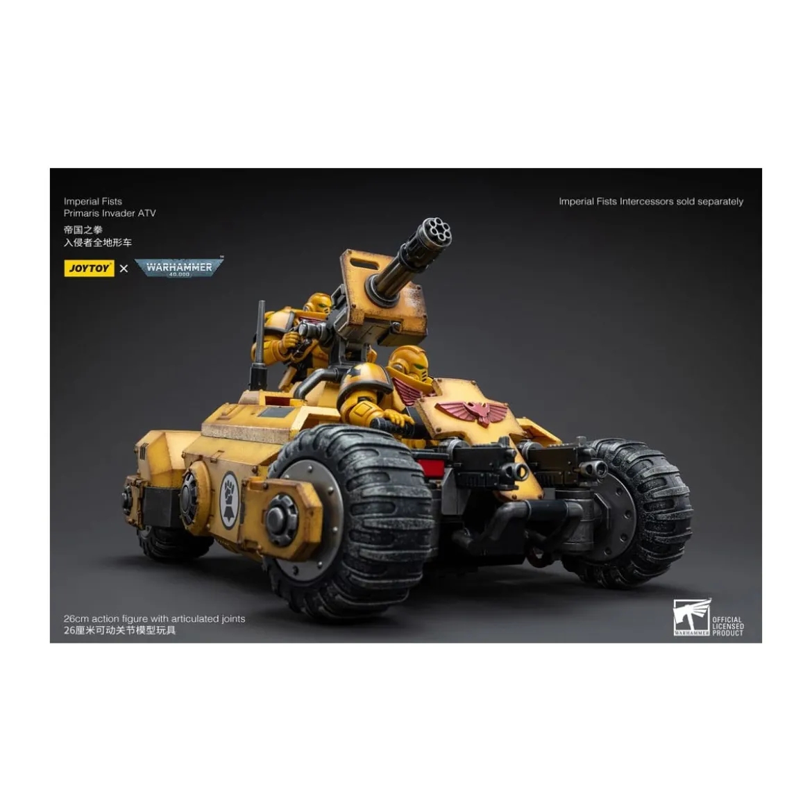 JoyToy Space Marines - Imperial Fists Primaris Invader ATV 1/18 - Warhammer 40K