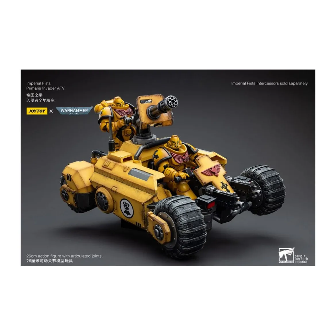 JoyToy Space Marines - Imperial Fists Primaris Invader ATV 1/18 - Warhammer 40K