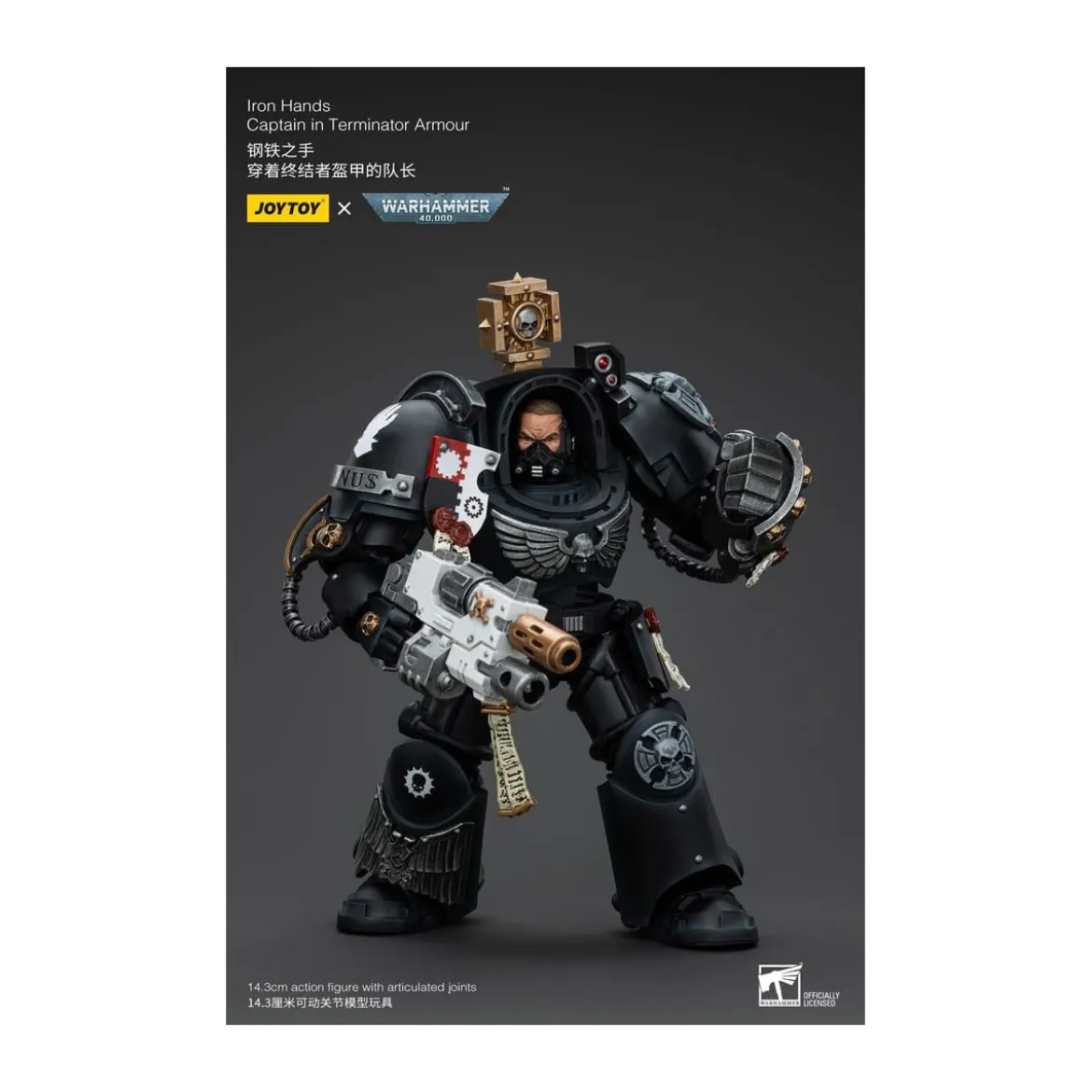 JoyToy Space Marines - Iron Hands - Captain in Terminator Armour - Warhammer 40K