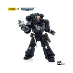 JoyToy Space Marines - Iron Hands - Intercessors Brother Gravak 1/18 - Warhammer 40K