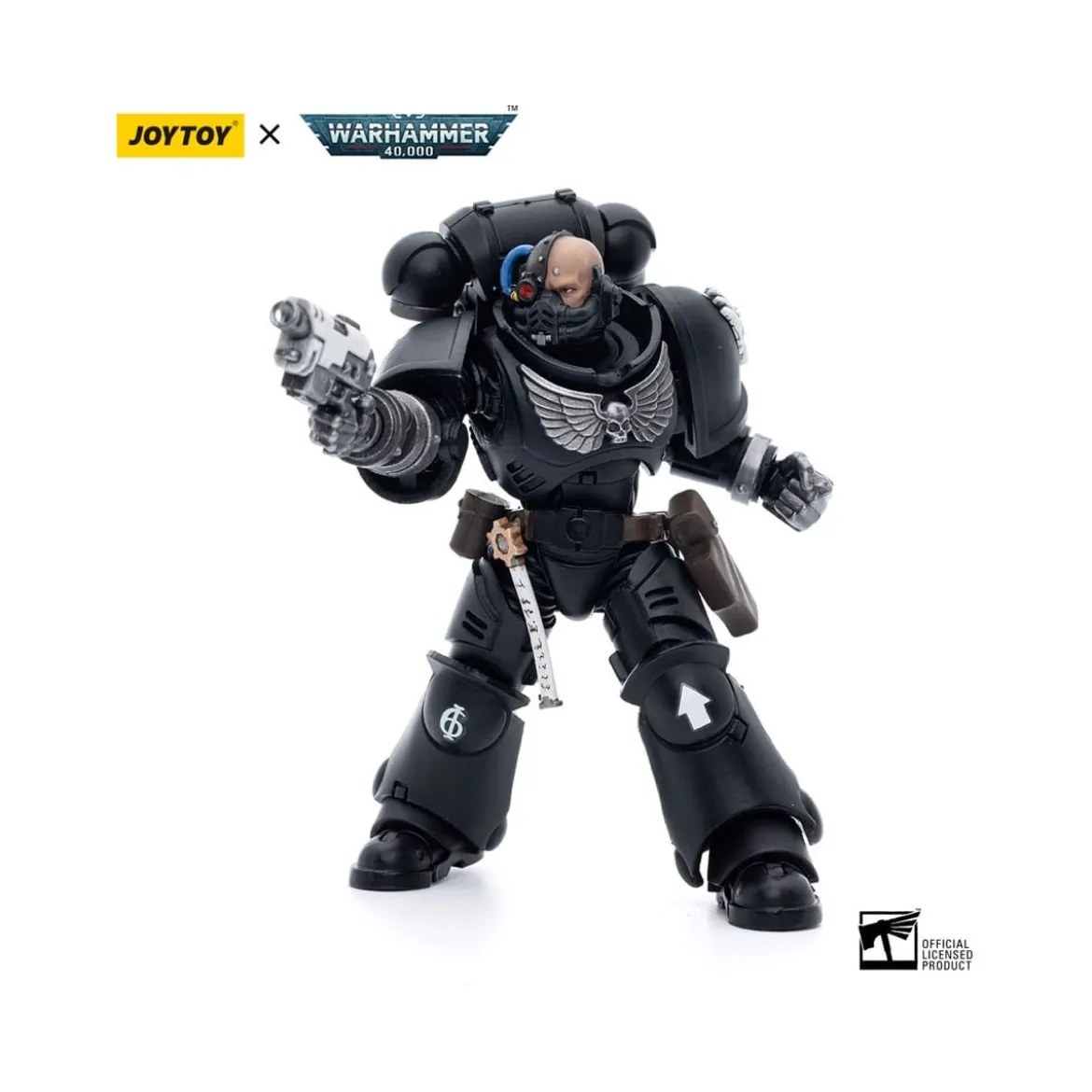 JoyToy Space Marines - Iron Hands - Intercessors Brother Gravak 1/18 - Warhammer 40K