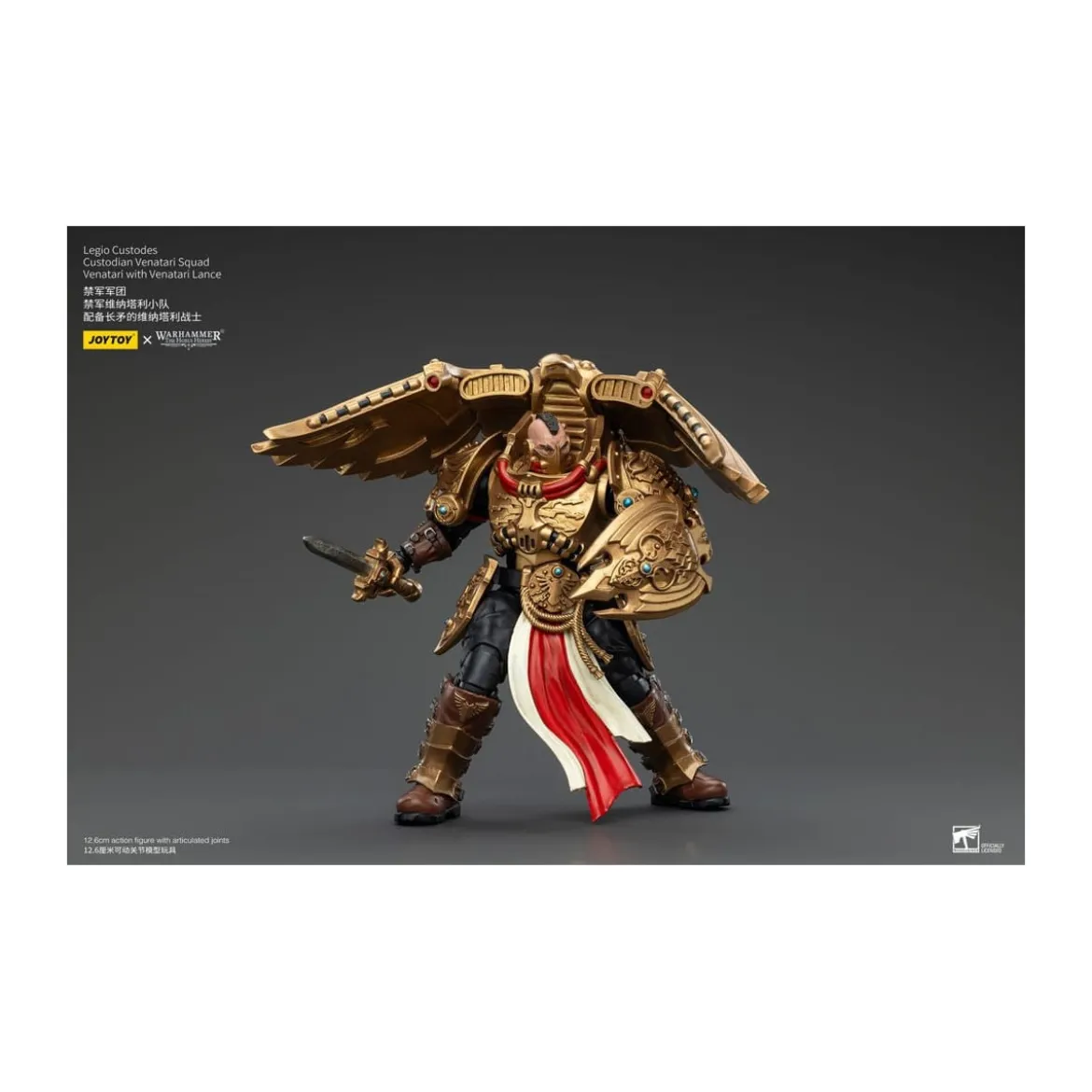 JoyToy Space Marines - Legio Custodes Custodian Venatari Squad - Venatari with Venatari Lance