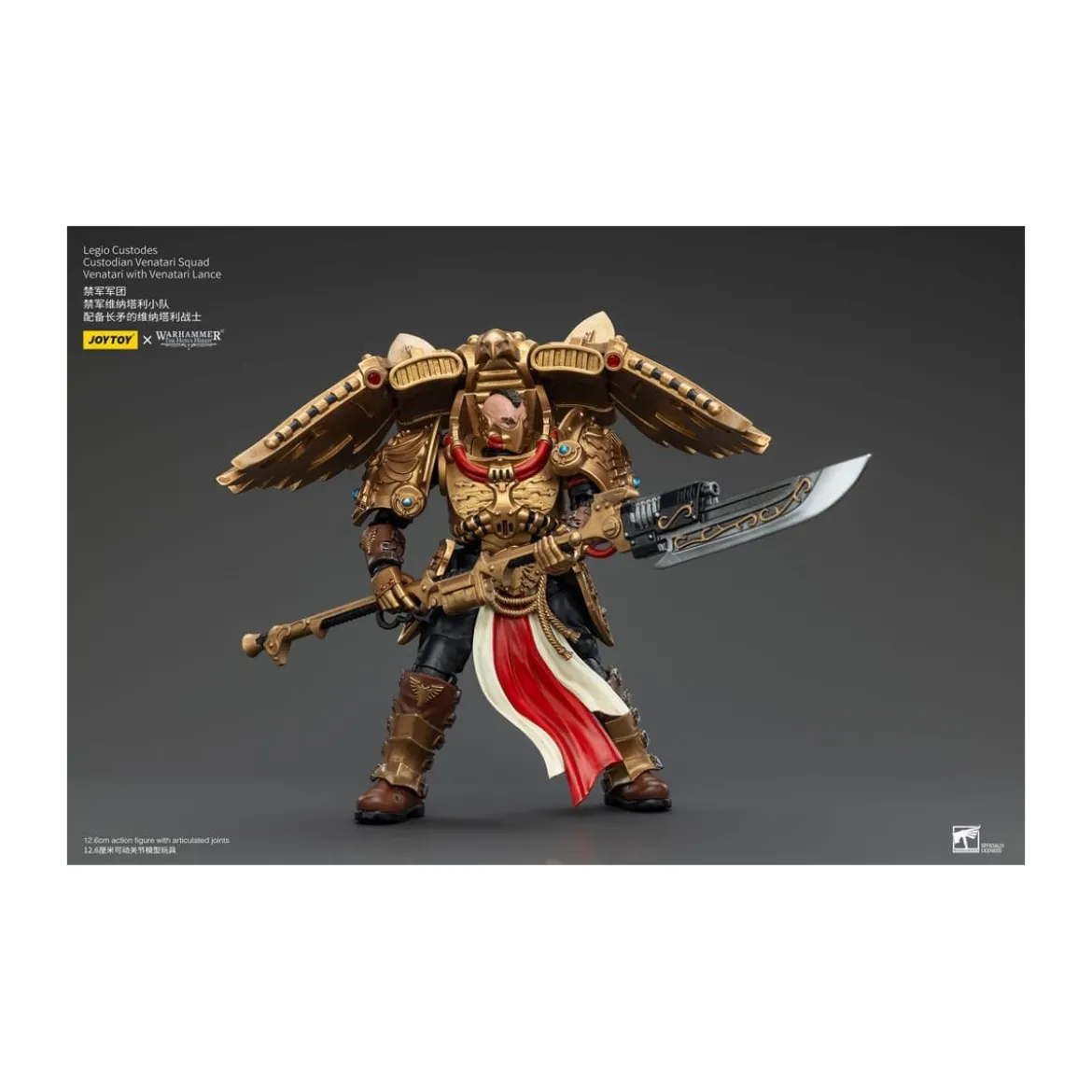 JoyToy Space Marines - Legio Custodes Custodian Venatari Squad - Venatari with Venatari Lance