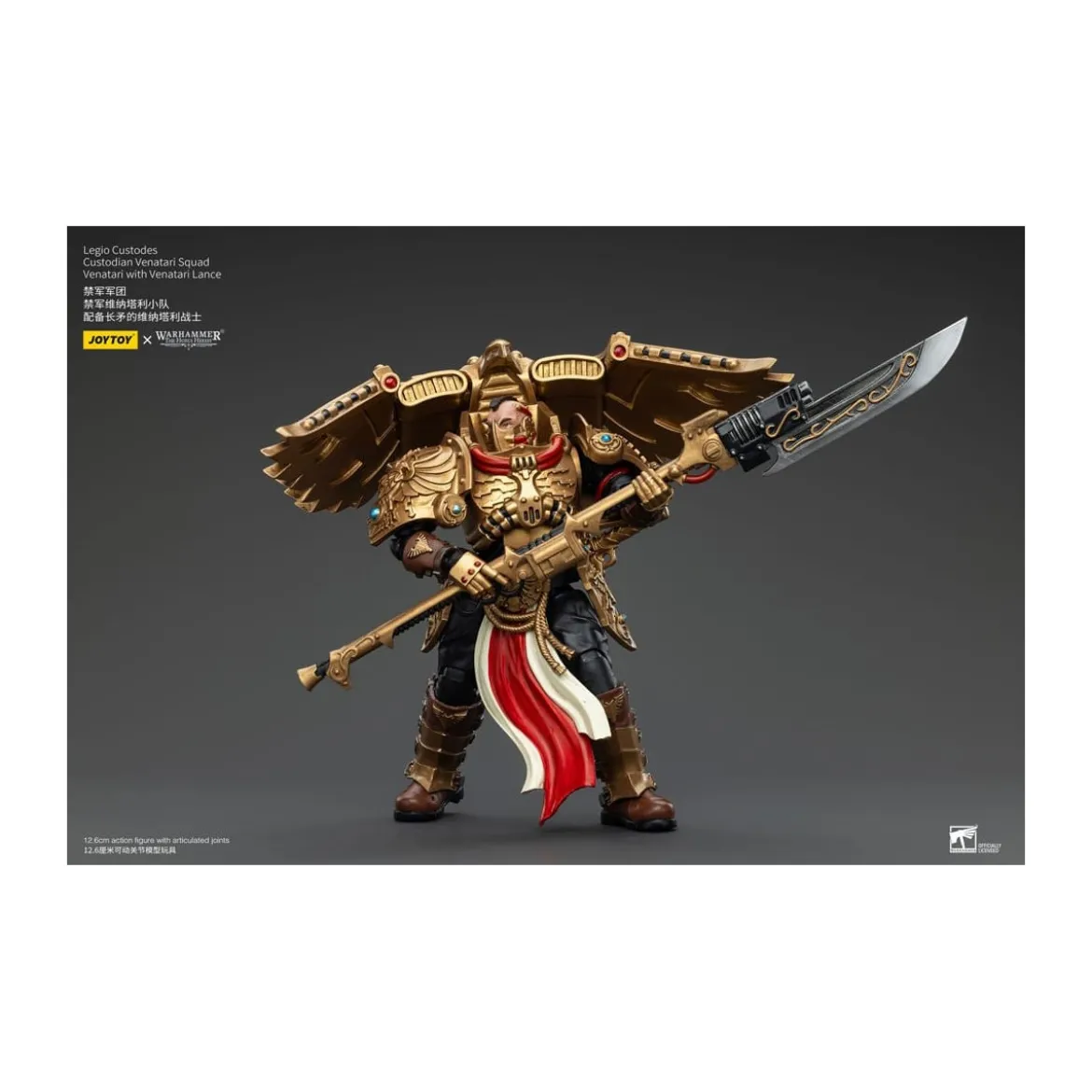 JoyToy Space Marines - Legio Custodes Custodian Venatari Squad - Venatari with Venatari Lance