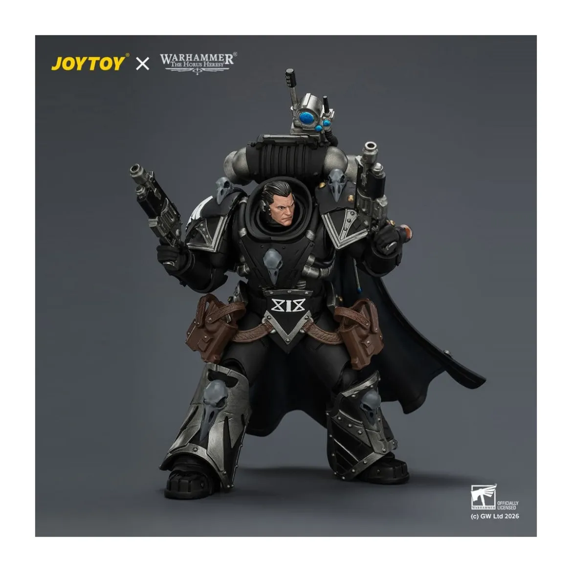 JoyToy Space Marines - Raven Guard - Kaedes Nex, the Blood Crow with Fulcrum hand cannons 1/18 - Warhammer 40k
