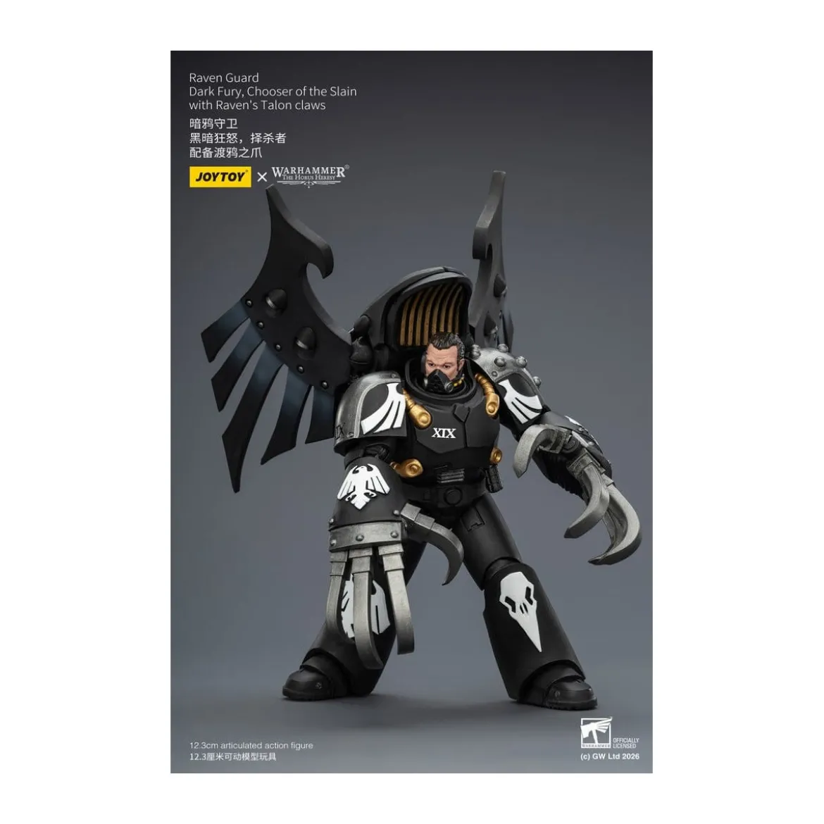 JoyToy Space Marines - Raven Guard - Dark Fury, Chooser of the Slain 1/18 - Warhammer 40k