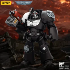 JoyToy Space Marines - Raven Guard - Terminator 2 with Power Fist and Storm Bolter 1/18 - Warhammer 40k