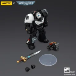 JoyToy Space Marines - Raven Guard - Terminator 1 with Power Sword and Storm Bolter 1/18 - Warhammer 40k