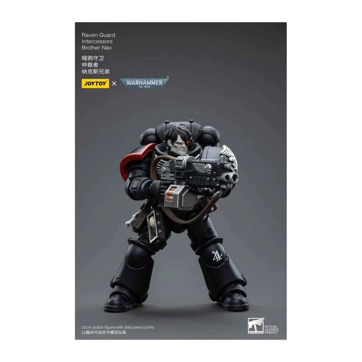 JoyToy Space Marines - Raven Guard - Intercessors Brother Nax 1/18 - Warhammer 40K