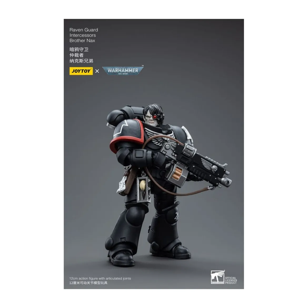 JoyToy Space Marines - Raven Guard - Intercessors Brother Nax 1/18 - Warhammer 40K