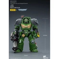 JoyToy Space Marines - Salamanders - Terminator 3 with Power Fist and Assault Cannon 1/18 - Warhammer 40k