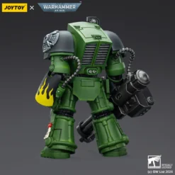 JoyToy Space Marines - Salamanders - Terminator 3 with Power Fist and Assault Cannon 1/18 - Warhammer 40k