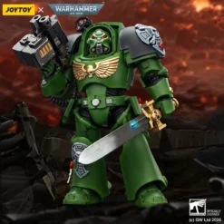 JoyToy Space Marines - Salamanders - Terminator 1 with Power Sword and Storm Bolter 1/18 - Warhammer 40k