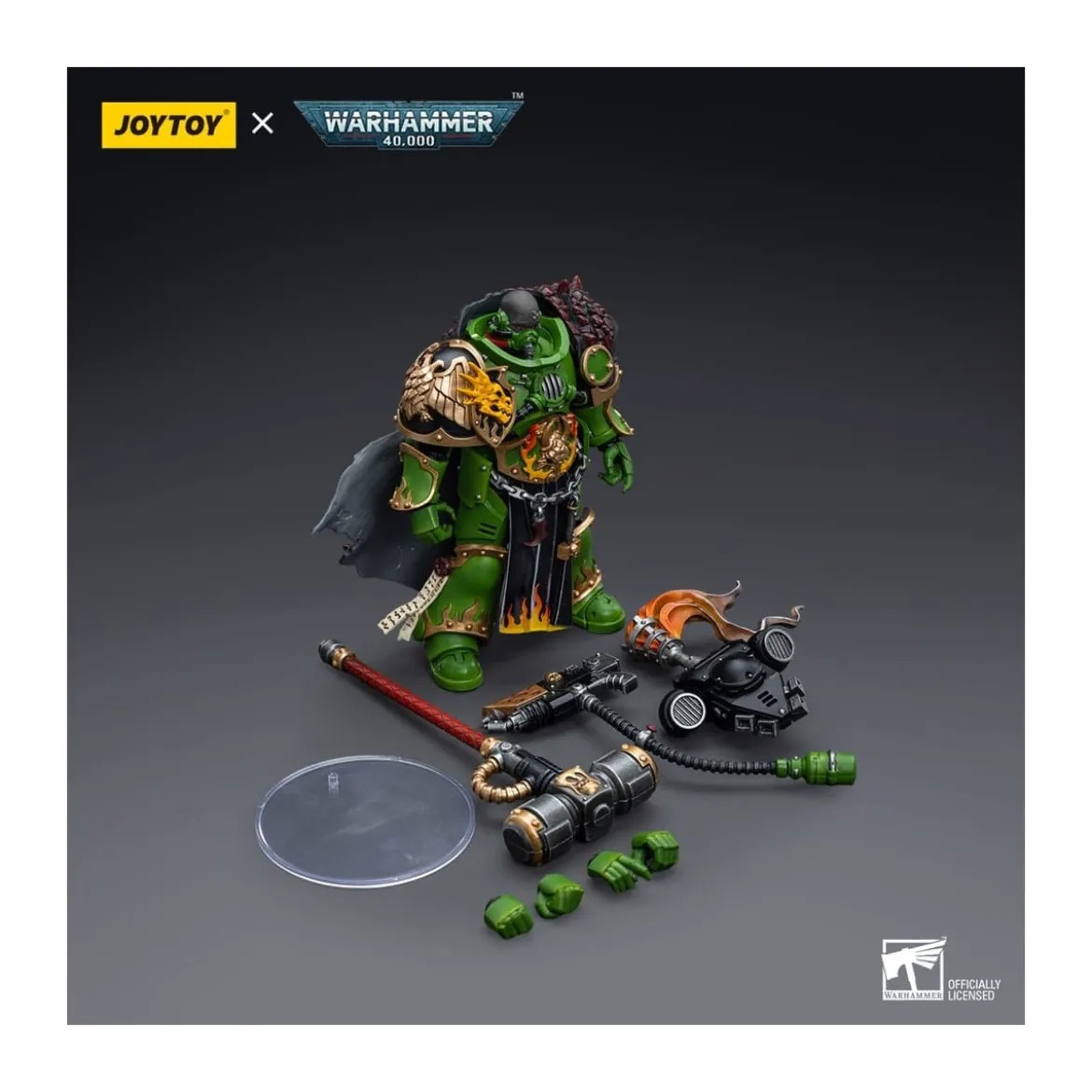 JoyToy Space Marines - Salamanders - Captain Adrax Agatone 1/18 - Warhammer 40K