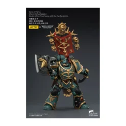 JoyToy Space Marines - Sons of Horus - Vheren Ashurhaddon Master of the True Sons with the Axe Serpentis 1/18 - The Horus Heresy