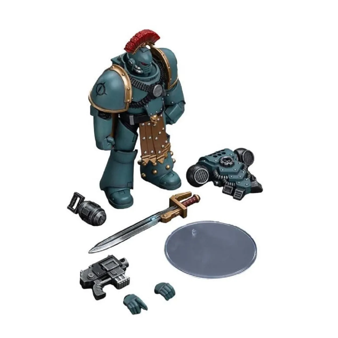 JoyToy Space marines - Sons of Horus - MKIV Tactical Squad Sergeant with Power Fist 1/18 - Warhammer 40K