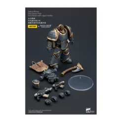 JoyToy Space Marines - Space Wolves - Grey Slayer Pack - Grey Slayer With Legion Vexilla 1/18