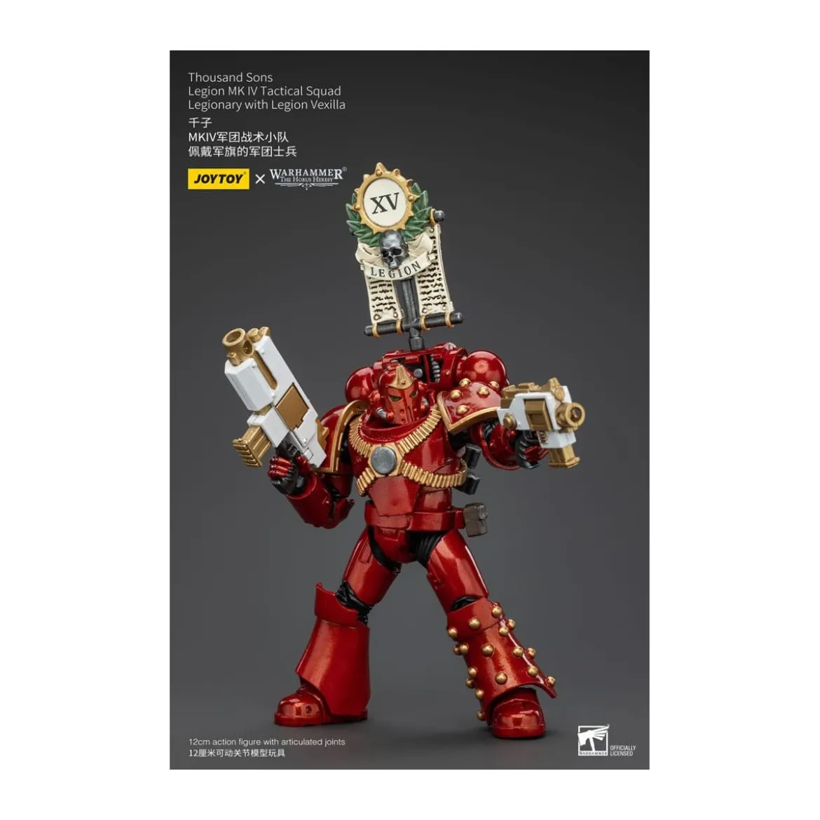 JoyToy Space Marines - Thousand sons - Legion MK IV Tactical Squad Legionary with Legion Vexilla