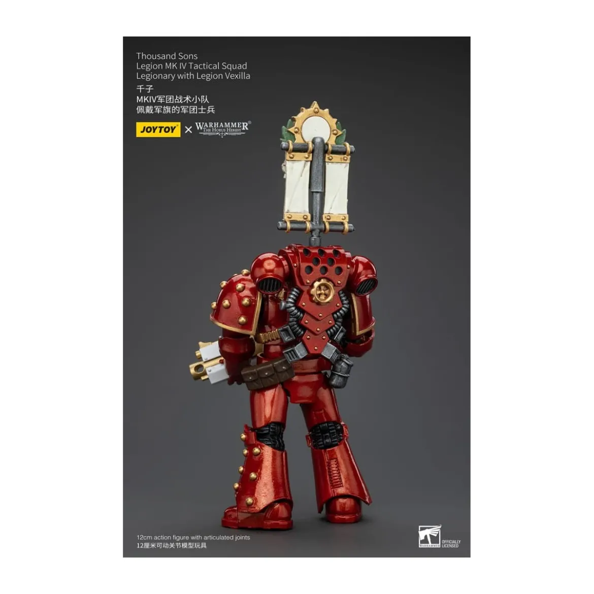 JoyToy Space Marines - Thousand sons - Legion MK IV Tactical Squad Legionary with Legion Vexilla