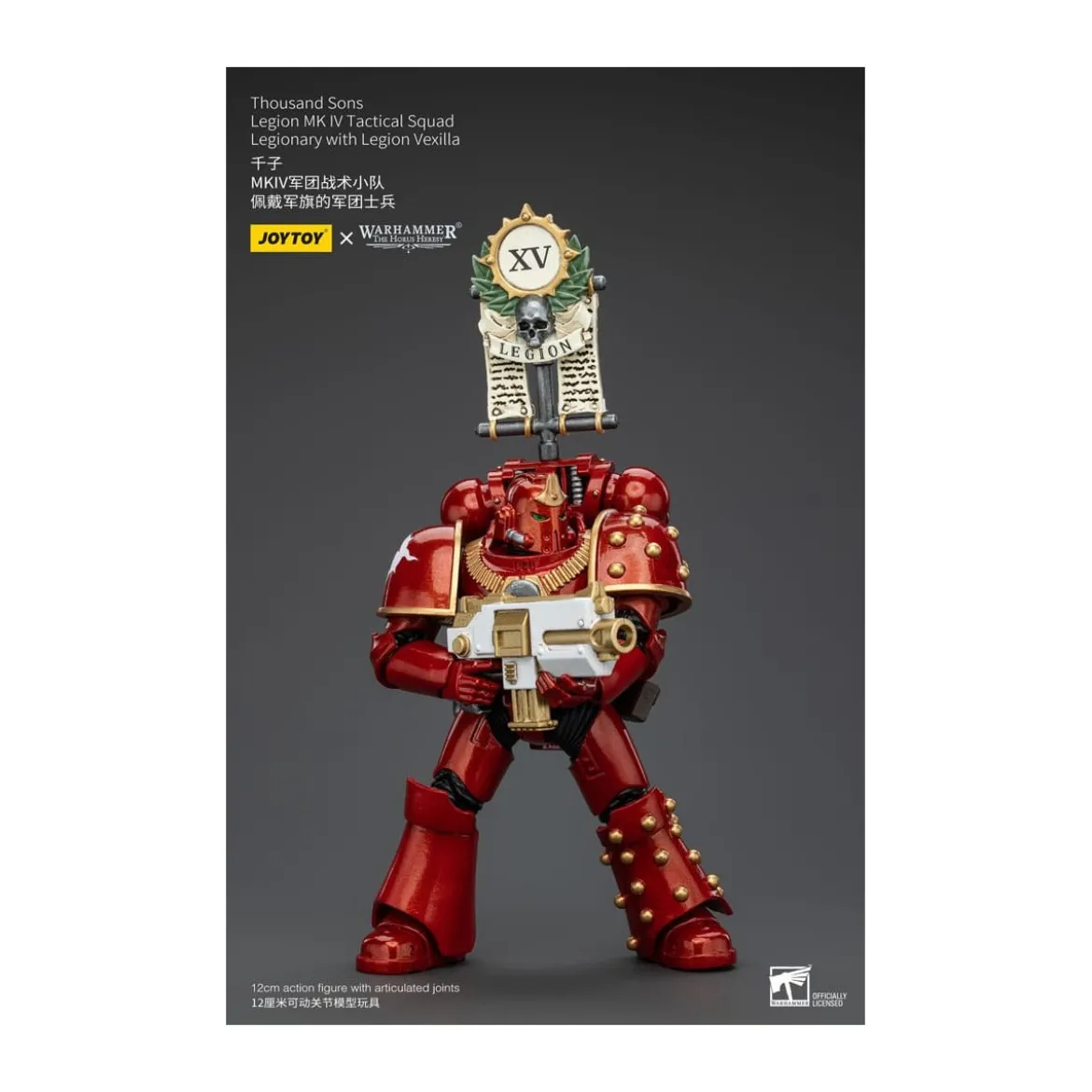 JoyToy Space Marines - Thousand sons - Legion MK IV Tactical Squad Legionary with Legion Vexilla