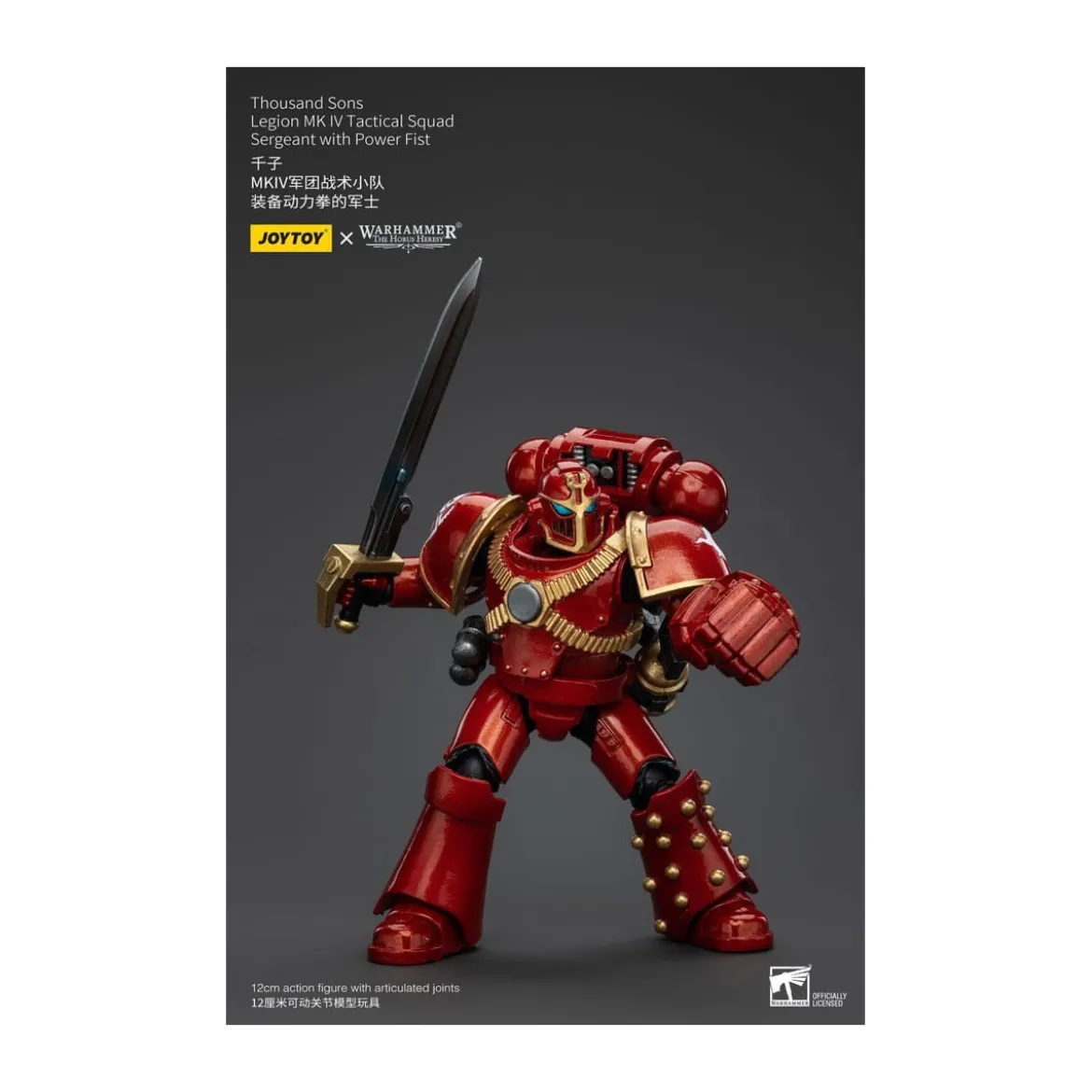 JoyToy Space Marines - Thousand sons - Legion MK IV Tactical Squad Sergeant with Power Fist