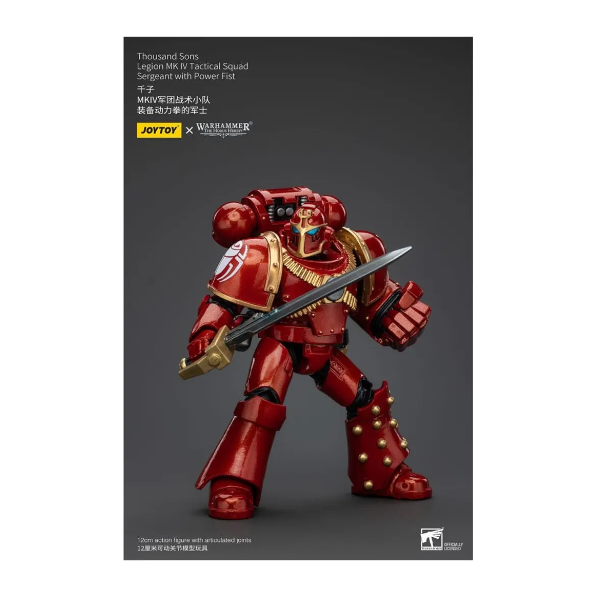 JoyToy Space Marines - Thousand sons - Legion MK IV Tactical Squad Sergeant with Power Fist