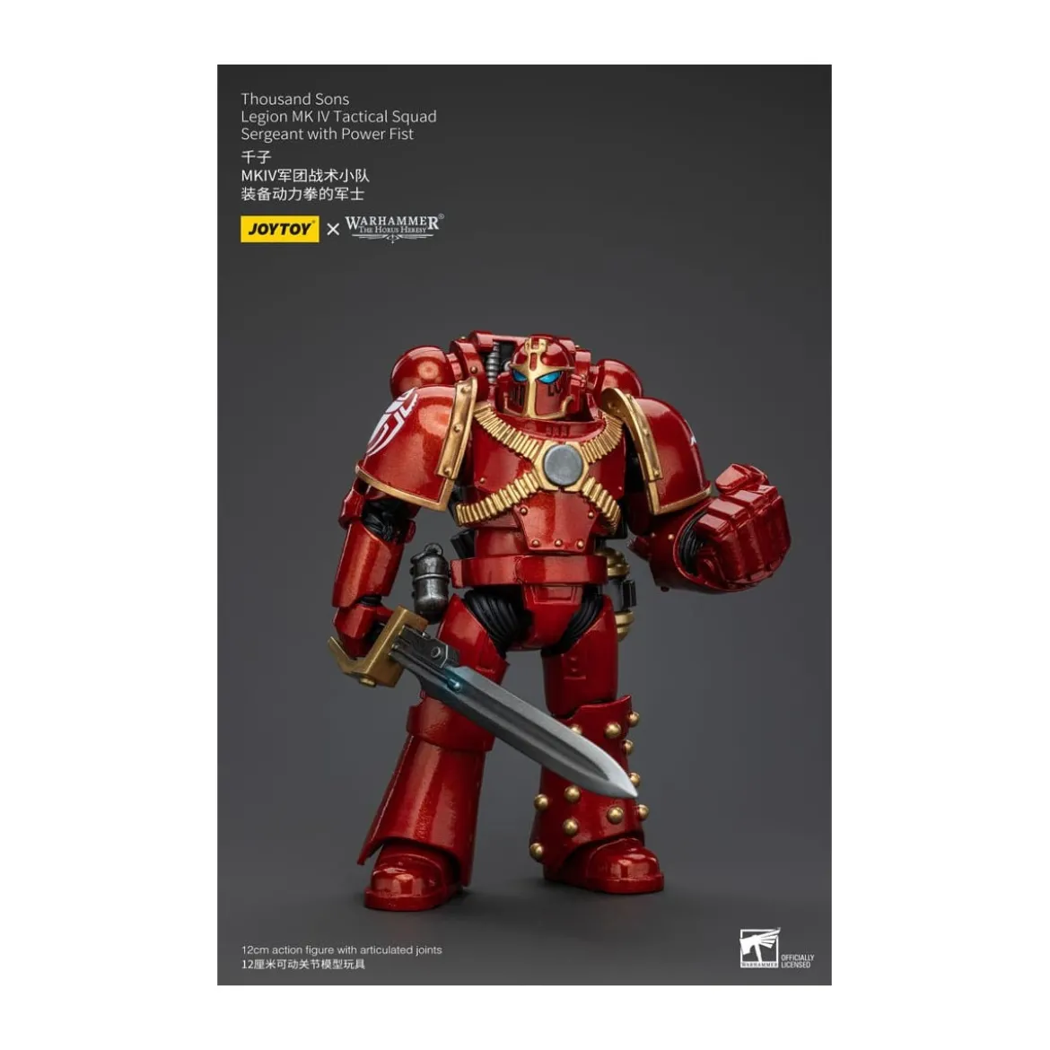 JoyToy Space Marines - Thousand sons - Legion MK IV Tactical Squad Sergeant with Power Fist