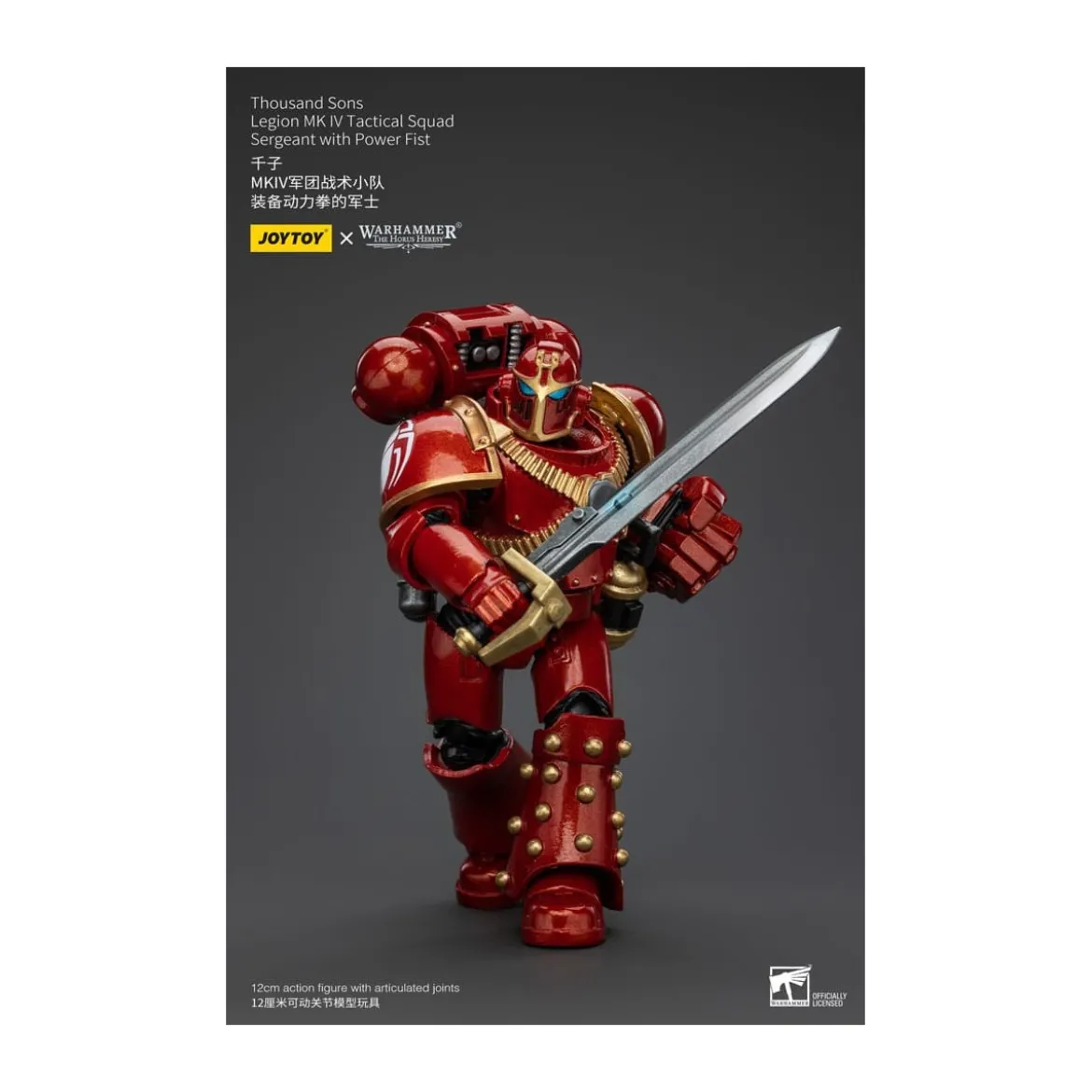 JoyToy Space Marines - Thousand sons - Legion MK IV Tactical Squad Sergeant with Power Fist