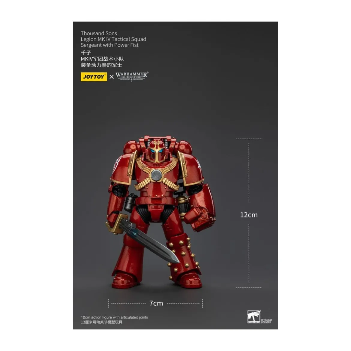 JoyToy Space Marines - Thousand sons - Legion MK IV Tactical Squad Sergeant with Power Fist