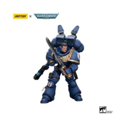 JoyToy - Space Marines - Ultramarines - Jump Pack Intercessors Sergeant With Plasma Pistol And Power Sword 1/18