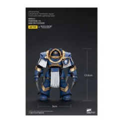 JoyToy - Space Marines - Ultramarines - Cataphractii Terminator Squad - Terminator with Lightning Claws 1/18