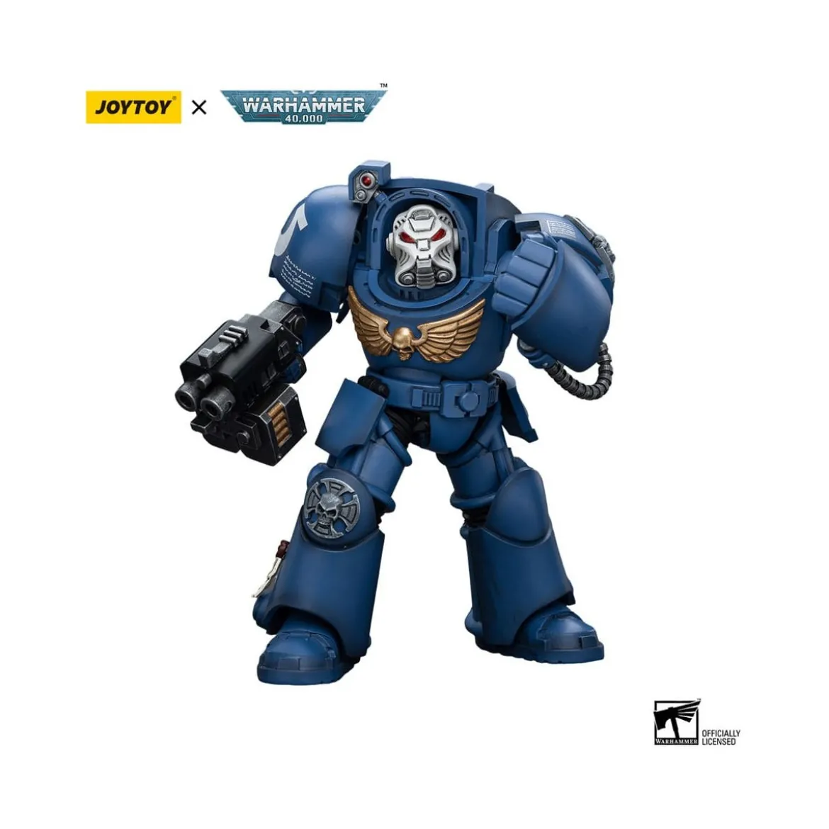 JoyToy Space Marines - Ultramarines - Terminator Squad Terminator with Storm Bolter 1/18 - Warhammer 40K