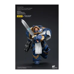 JoyToy - Space Marines - Ultramarines - Cataphractii Terminator Squad - Sergeant with Power Sword 1/18