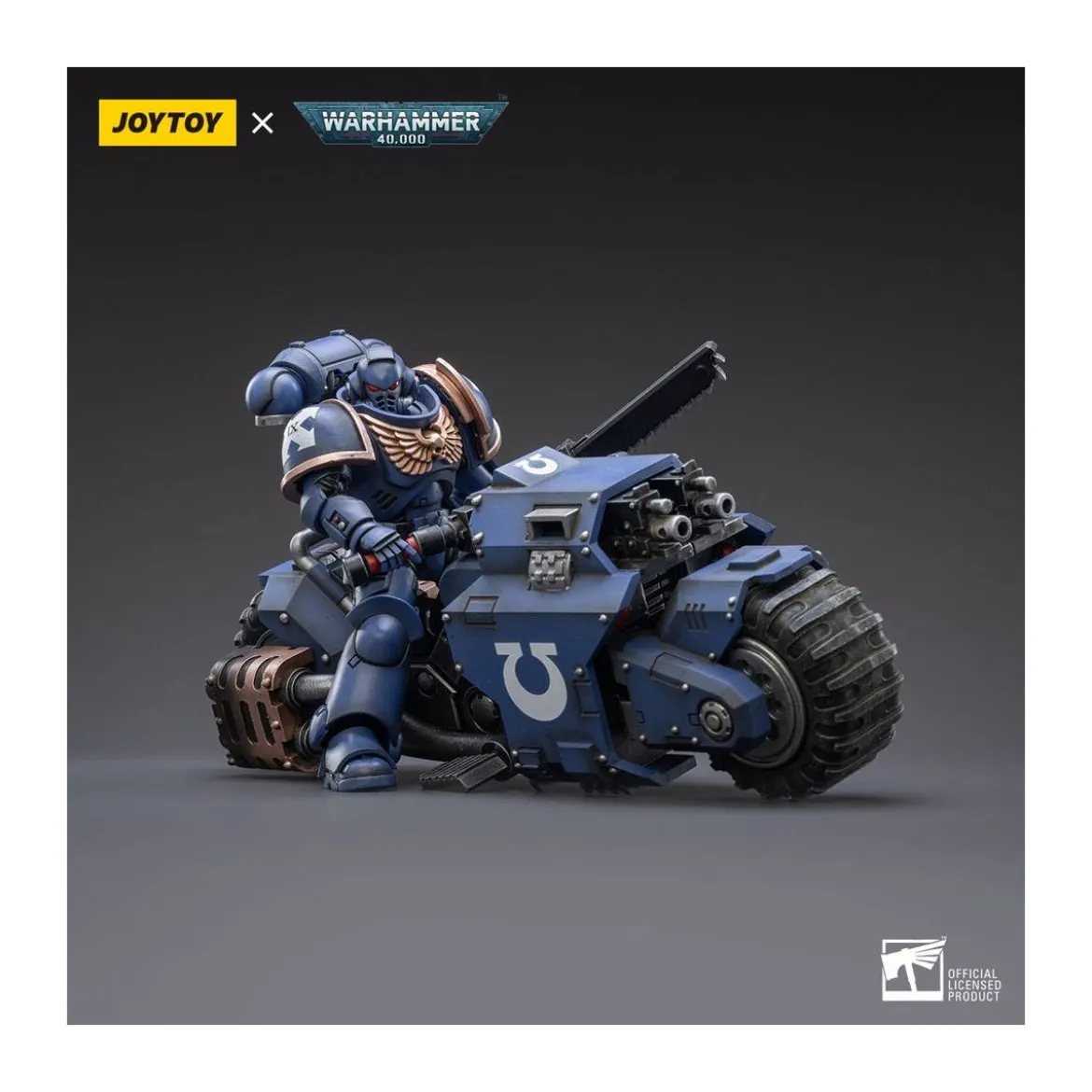 JoyToy Space Marines - Ultramarines - Outrider Bike 1/18 - Warhammer 40K