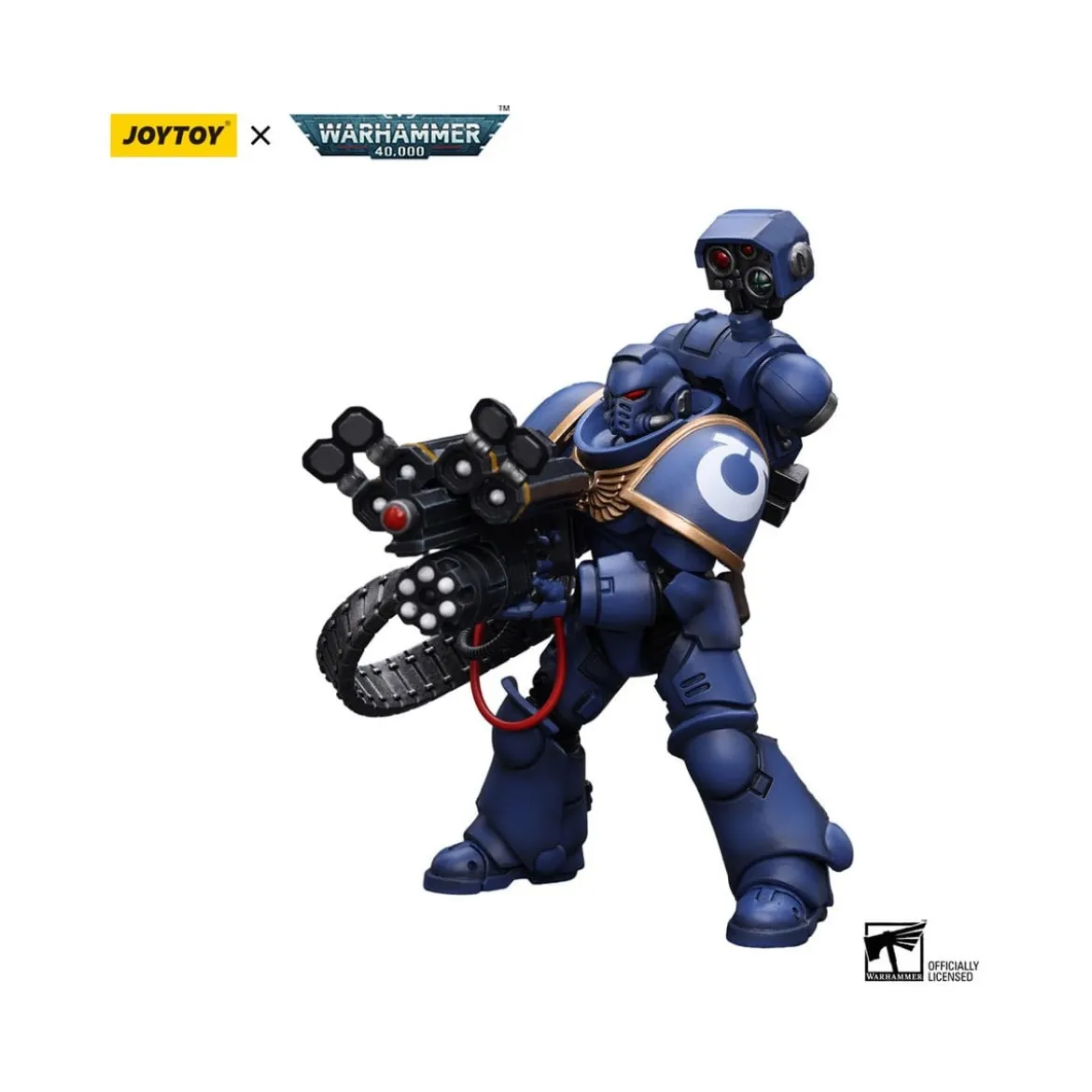 JoyToy Space Marines - Ultramarines - Desolation Marine with Castellan Launcher (Superfrag) 1/18
