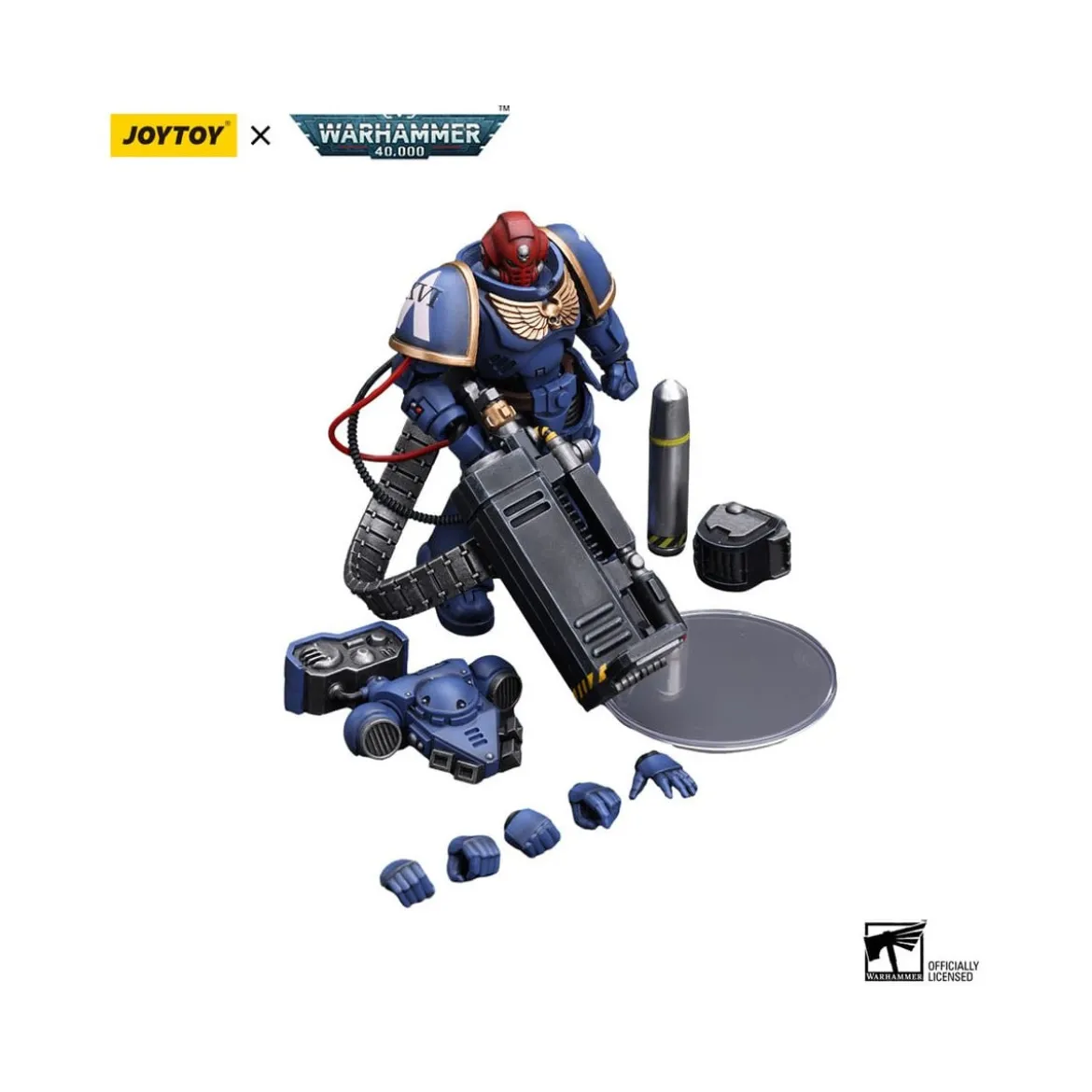 JoyToy Space Marines - Ultramarines - Desolation Sergeant with Vengor Launcher 1/18