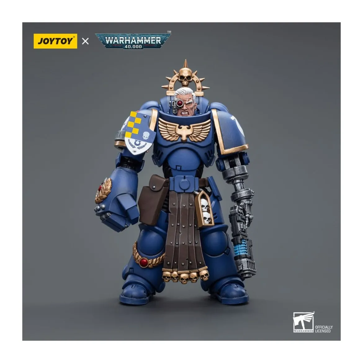 JoyToy Space Marines - Ultramarines - Ultramarines Lieutenant with Power Fist 1/18 - Warhammer 40K