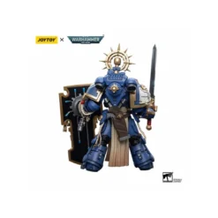 JoyToy - Space Marines - Ultramarines - Primaris Captain with Relic Shield and Power Sword 1/18 - Warhammer 40K