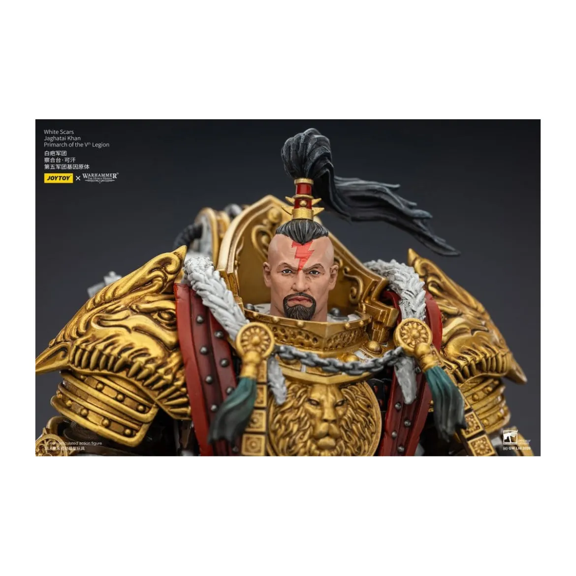 JoyToy Space Marines - White Scars - Jaghatai Khan Primarch of the Vth Legion 1/18 - The Horus Heresy