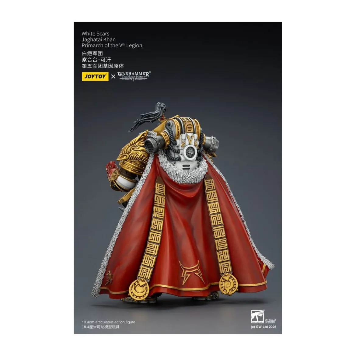 JoyToy Space Marines - White Scars - Jaghatai Khan Primarch of the Vth Legion 1/18 - The Horus Heresy