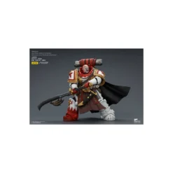 JoyToy Space Marines - White Scars - Hibou Khan,Seeker of Atonement,with power sword "The Breath of the Storm" 1/18