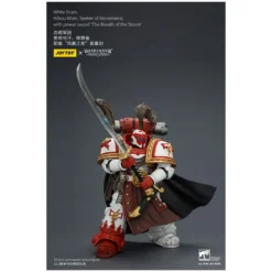 JoyToy Space Marines - White Scars - Hibou Khan,Seeker of Atonement,with power sword 